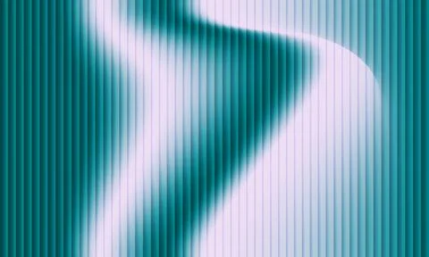 Abstract teal and lavender vertical stripes background with wavy glowing li.. Illustration