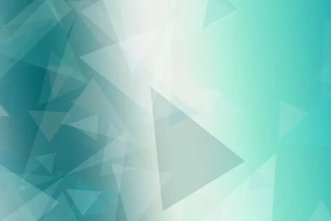 Abstract teal and light turquoise polygon shapes form a modern geometric ba.. Illustrazione stock