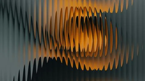 Abstract Teal and Orange Background Through Fluted Glass Vertical Stripes Ilustração Stock