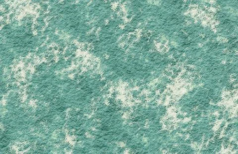 Abstract teal and turquoise bumpy rock stone texture with white mineral patches Stock Illustration