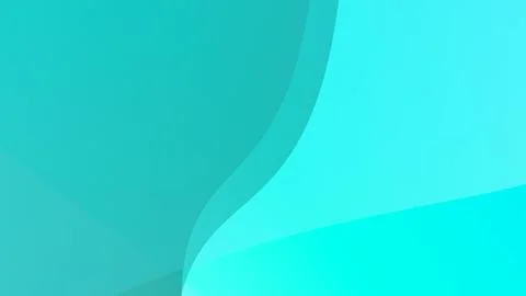 Abstract Teal and Turquoise Wavy Background Stock Illustration