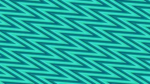 Abstract Teal and Turquoise Zigzag Geometric Pattern Illustrazione stock