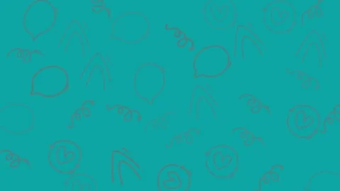 Abstract Teal Background with Subtle Geometric Patterns and Faint Square Sh.. Stock Footage 318940992