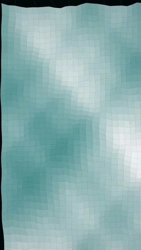Abstract Teal Blue Gradient Textured Surface Flowing Waves Motion Background Stock Footage 347695121