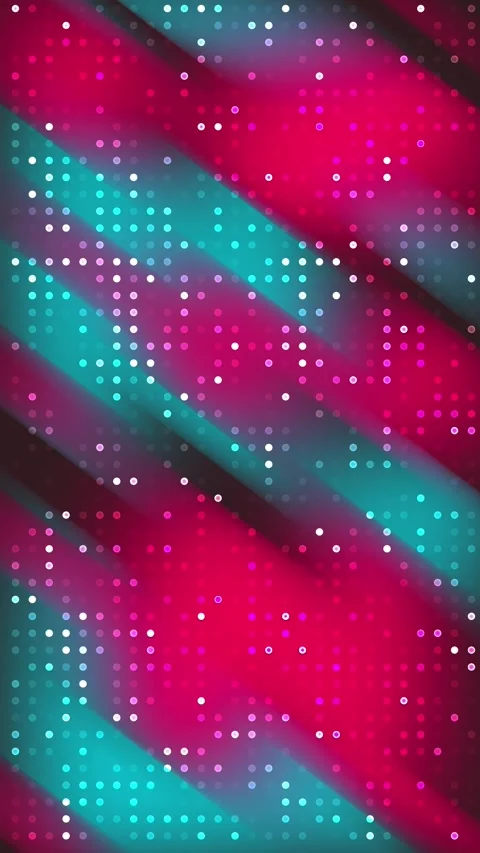 Abstract Teal Blue Red Digital Dotted Lines 4K Animated Seamless Looping Video stock 310348827