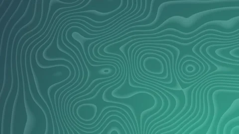 Abstract teal botanical contour patterns diverse design for visual background Stock Footage 315401674