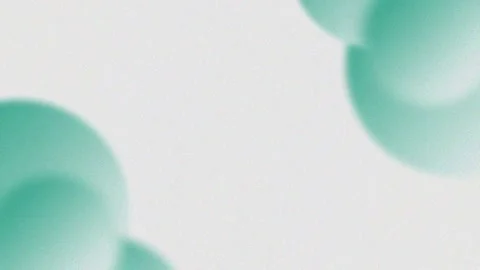Abstract Teal Bubbles Flowing Gently on White Background. Stockbeeldmateriaal 339125059
