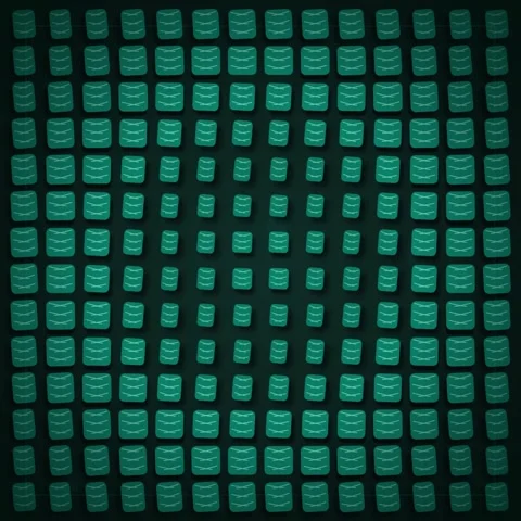 Abstract Teal Cubes Grid Pattern Motion Background Stock Footage 347811833