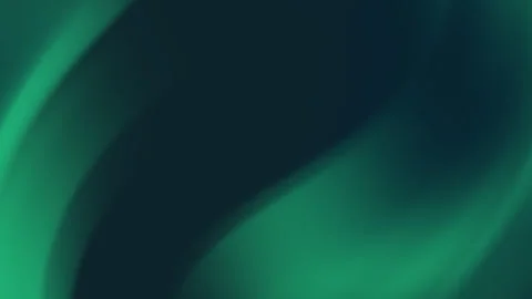 Abstract teal curves form soft green gradient background. Видео 294992610