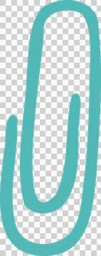 Abstract teal double-looped form is flowing over transparent background in Ilustração Stock