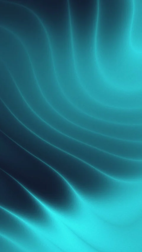 Abstract Teal Flowing Wave Background Smooth Digital Motion Loop Stock Footage 327619816