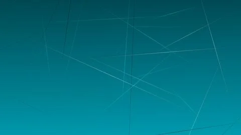 Abstract Teal Geometric Background with Minimalist Thin Lines Illustrazione stock