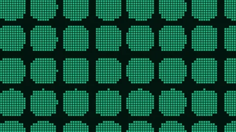 Abstract Teal Geometric Grid Pattern Background Seamless Digital Tech Design Stock Footage 342523596