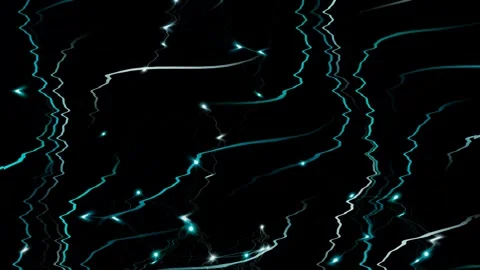 Abstract Teal Glowing Network Waves Loop Stock Footage 344945717