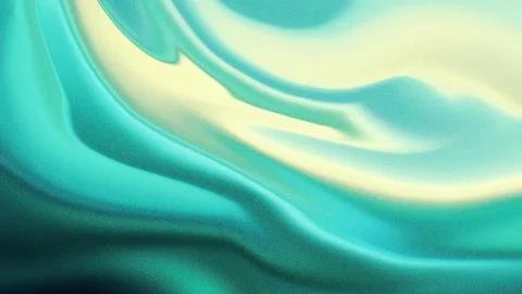Abstract Teal Gradient Fluid Background with Smooth Waves Stock Illustration