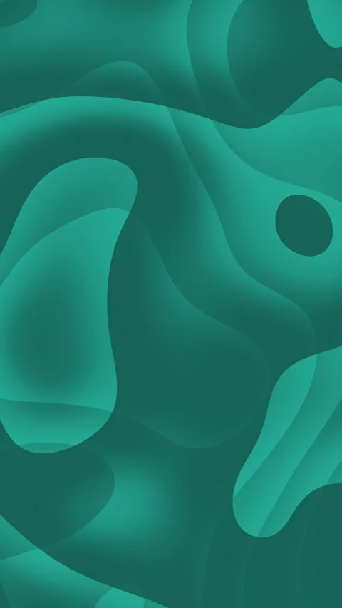 Abstract Teal Gradient Shapes Flowing in Smooth Organic Background Stock-Footage 335027739