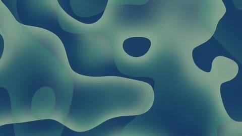Abstract teal gradient shapes form a wavy background. Stock-Footage 296239795