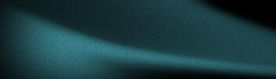 Abstract teal grainy gradient background with blurred light Stock Illustration