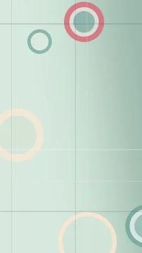 Abstract teal grid background with soft circles and clean minimalist style,.. Stock Illustration