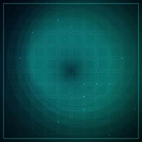 Abstract teal grid vortex background for futuristic technology presentation 스톡 동영상 345689991