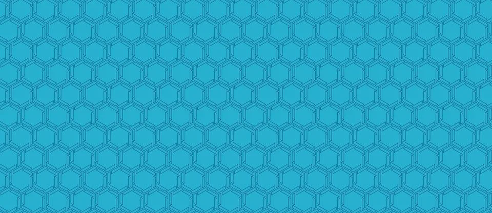 Abstract teal hexagon pattern background.  Perfect for website banners, prese Illustrazione stock