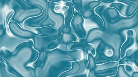 Abstract teal liquid swirls create a calming fluid pattern. Stock Footage 310408882
