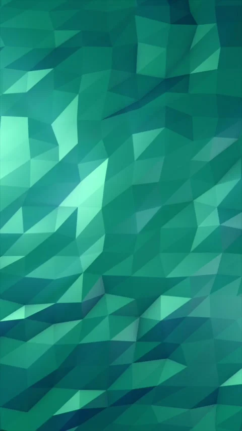 Abstract teal low poly geometric background with faceted polygon shapes, sm.. Stock Footage 335869780