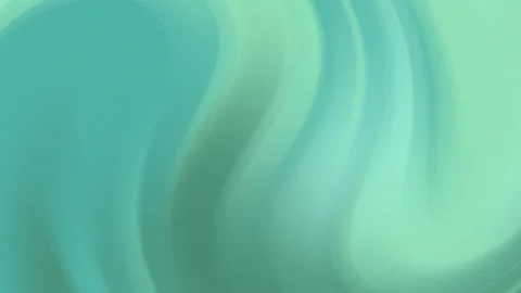Abstract Teal Mint Flowing Waves Smooth Liquid Motion Background Video stock 344743233