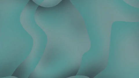 Abstract Teal Organic Shapes Background Design Wallpaper Illustration Digit.. Video stock 293876904