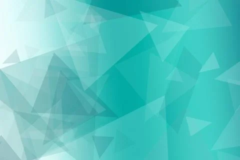 Abstract teal polygon background with soft geometric triangles and low-poly.. Stock Illustration