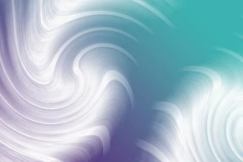 Abstract Teal &amp; Purple Wave Background | Cool Gradient Motion Texture 库存插图