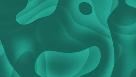 Abstract Teal Shapes Flowing in Soft Gradient Background Видео 335027720