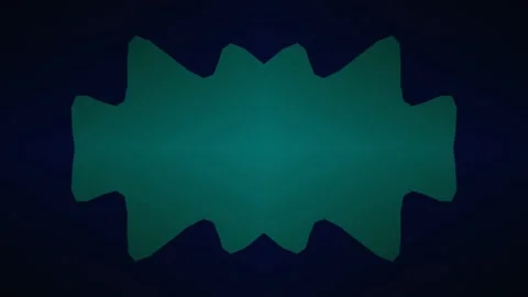 Abstract Teal Symmetrical Motion Graphic Animation Loop Vídeo Stock 334638207