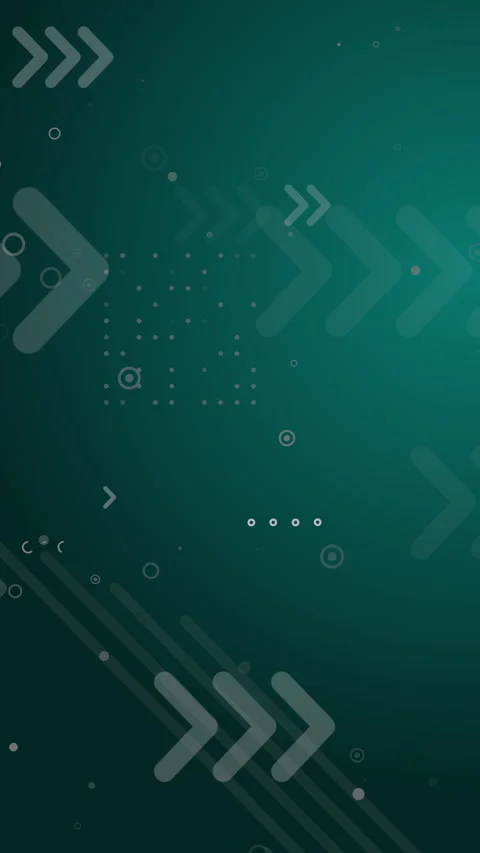 Abstract teal technological background with arrow UI elements Vertical video. Stock Footage 333132522