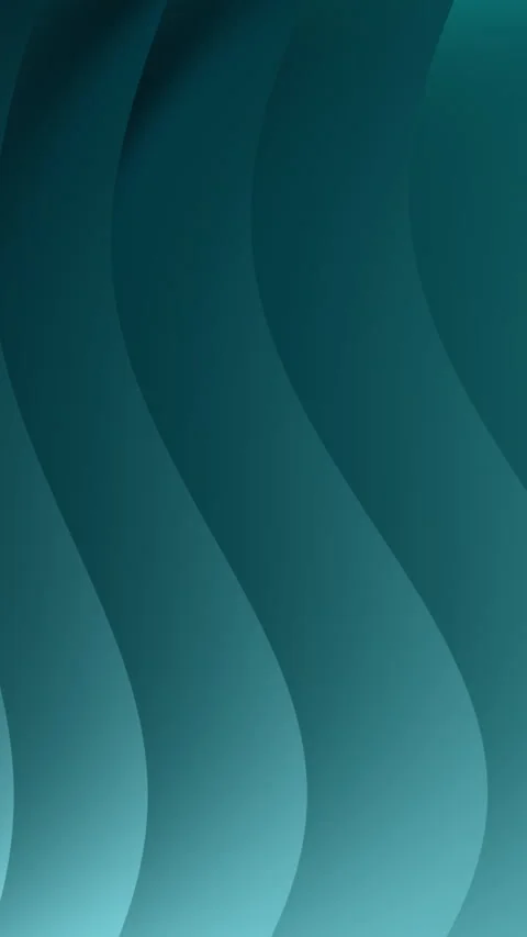 Abstract Teal Waves Flowing Gently Across Minimal Gradient Background 스톡 동영상 333980133