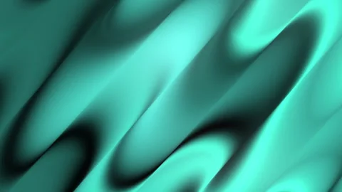Abstract teal waves in seamless loop, dark smooth futuristic background. Stock Footage 331516055