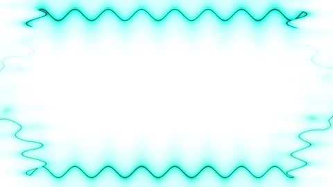 Abstract Teal Wavy Frame Stock Footage 284399863