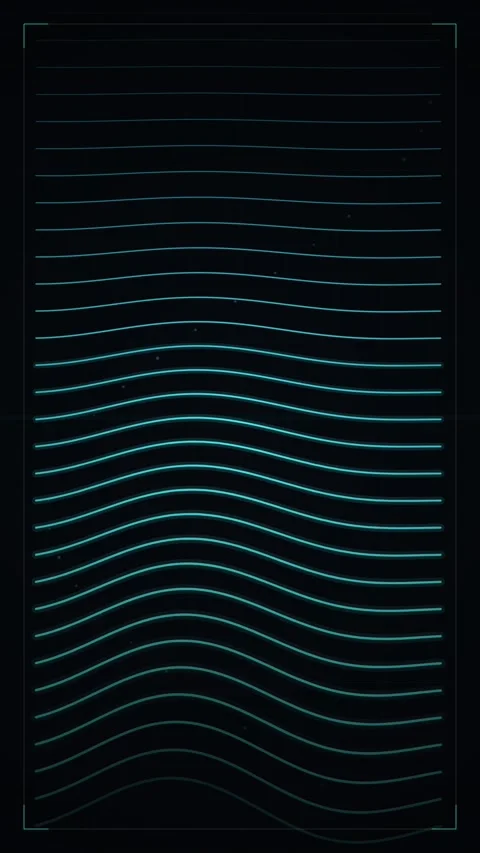 Abstract Teal Wavy Lines Motion Background Stock Footage 346202820