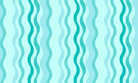 Abstract teal wavy lines pattern.  Serene, flowing design perfect for website Stock Illustration