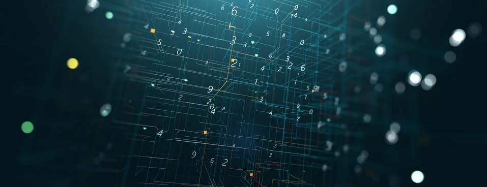 Abstract tech and science background.3d illustration. Stock Illustration