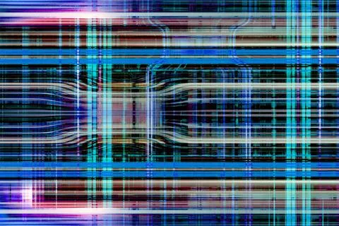 Abstract tech backgound Abstract blue and green tech lines backgound Copyr... Stock Photos