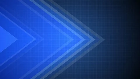 Abstract tech background with chevron arrows and grid animation Stock Footage 335544273