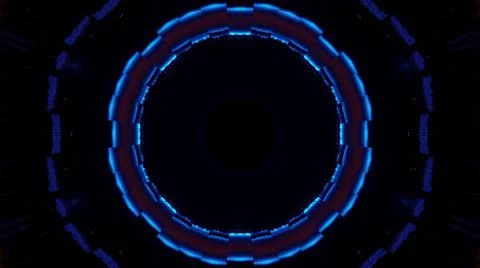 Abstract tech background design with futuristic circles and cool lights 스톡 일러스트