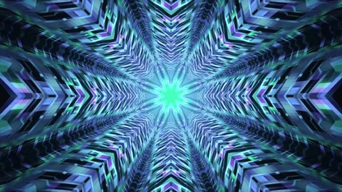 Abstract tech background design with seamless patterns and blue lights turning Stock Footage 157192028
