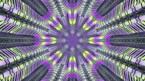 Abstract tech background design with seamless patterns and futuristic neon Stock Footage 157193687