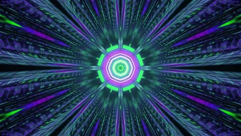 Abstract tech background design with seamless patterns and futuristic neon Stock Footage 157193766