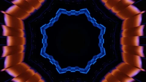 Abstract tech background design with seamless patterns and futuristic neon Stock Footage 157194079