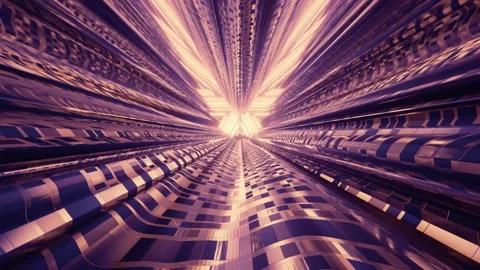 Abstract tech background design with seamless patterns and futuristic golden Stock Footage 157194137