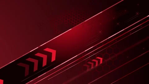 Abstract tech background with diagonal lines glowing arrows and hexagon pat.. Stock Footage 336755107