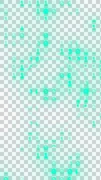 Abstract tech background with distorted green binary code concept. Illustrazione stock